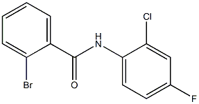 2-bromo-N-(2-chloro-4-fluorophenyl)benzamide Struktur