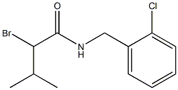 2-bromo-N-(2-chlorobenzyl)-3-methylbutanamide Struktur