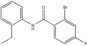 2-bromo-N-(2-ethylphenyl)-4-fluorobenzamide Struktur