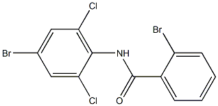 2-bromo-N-(4-bromo-2,6-dichlorophenyl)benzamide Struktur