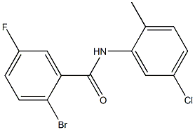 2-bromo-N-(5-chloro-2-methylphenyl)-5-fluorobenzamide Struktur