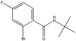 2-bromo-N-(tert-butyl)-4-fluorobenzamide Struktur