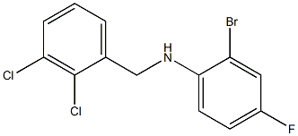 2-bromo-N-[(2,3-dichlorophenyl)methyl]-4-fluoroaniline Struktur