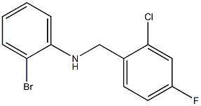 2-bromo-N-[(2-chloro-4-fluorophenyl)methyl]aniline Struktur