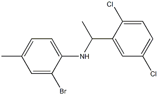 2-bromo-N-[1-(2,5-dichlorophenyl)ethyl]-4-methylaniline Struktur