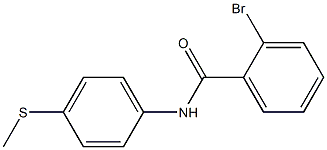 2-bromo-N-[4-(methylthio)phenyl]benzamide Struktur