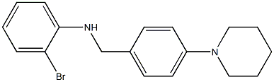 2-bromo-N-{[4-(piperidin-1-yl)phenyl]methyl}aniline Struktur