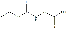 2-butanamidoacetic acid Struktur