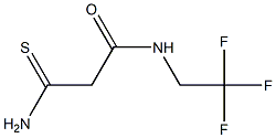 2-carbamothioyl-N-(2,2,2-trifluoroethyl)acetamide Struktur