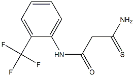 2-carbamothioyl-N-[2-(trifluoromethyl)phenyl]acetamide Struktur