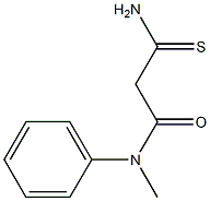 2-carbamothioyl-N-methyl-N-phenylacetamide Struktur