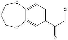 2-chloro-1-(3,4-dihydro-2H-1,5-benzodioxepin-7-yl)ethan-1-one Struktur