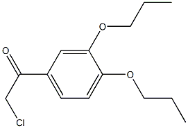 2-chloro-1-(3,4-dipropoxyphenyl)ethan-1-one Struktur