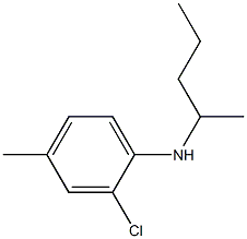 2-chloro-4-methyl-N-(pentan-2-yl)aniline Struktur