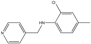 2-chloro-4-methyl-N-(pyridin-4-ylmethyl)aniline Struktur