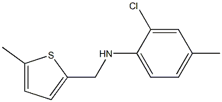 2-chloro-4-methyl-N-[(5-methylthiophen-2-yl)methyl]aniline Struktur