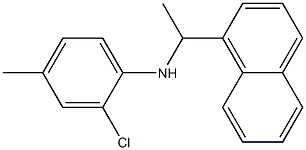 2-chloro-4-methyl-N-[1-(naphthalen-1-yl)ethyl]aniline Struktur