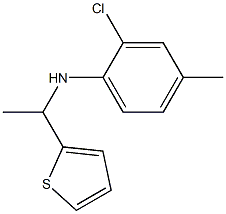 2-chloro-4-methyl-N-[1-(thiophen-2-yl)ethyl]aniline Struktur