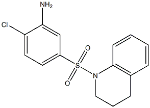 2-chloro-5-(1,2,3,4-tetrahydroquinoline-1-sulfonyl)aniline Struktur