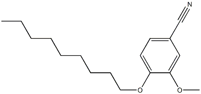 3-methoxy-4-(nonyloxy)benzonitrile Struktur