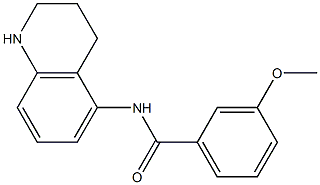 3-methoxy-N-(1,2,3,4-tetrahydroquinolin-5-yl)benzamide Struktur