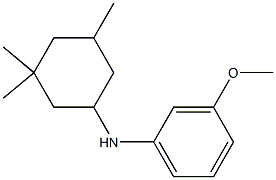 3-methoxy-N-(3,3,5-trimethylcyclohexyl)aniline Struktur