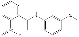 3-methoxy-N-[1-(2-nitrophenyl)ethyl]aniline Struktur