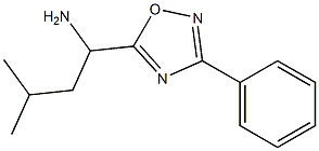 3-methyl-1-(3-phenyl-1,2,4-oxadiazol-5-yl)butan-1-amine Struktur