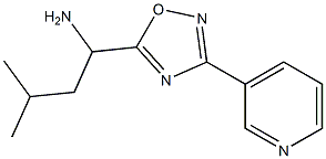 3-methyl-1-[3-(pyridin-3-yl)-1,2,4-oxadiazol-5-yl]butan-1-amine Struktur