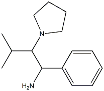 3-methyl-1-phenyl-2-pyrrolidin-1-ylbutan-1-amine Struktur