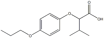 3-methyl-2-(4-propoxyphenoxy)butanoic acid Struktur