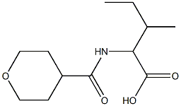 3-methyl-2-(oxan-4-ylformamido)pentanoic acid Struktur