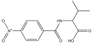 3-methyl-2-[(4-nitrobenzoyl)amino]butanoic acid Struktur