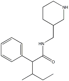 3-methyl-2-phenyl-N-(piperidin-3-ylmethyl)pentanamide Struktur