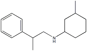 3-methyl-N-(2-phenylpropyl)cyclohexan-1-amine Struktur