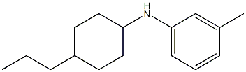 3-methyl-N-(4-propylcyclohexyl)aniline Struktur