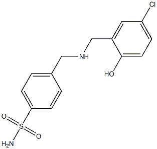 4-({[(5-chloro-2-hydroxyphenyl)methyl]amino}methyl)benzene-1-sulfonamide Struktur