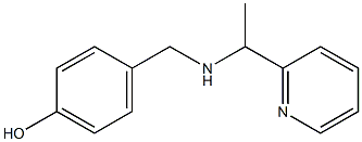 4-({[1-(pyridin-2-yl)ethyl]amino}methyl)phenol Struktur