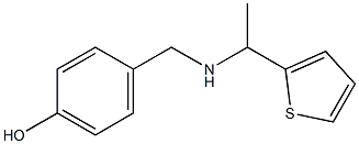 4-({[1-(thiophen-2-yl)ethyl]amino}methyl)phenol Struktur