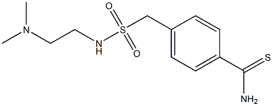 4-({[2-(dimethylamino)ethyl]sulfamoyl}methyl)benzene-1-carbothioamide Struktur