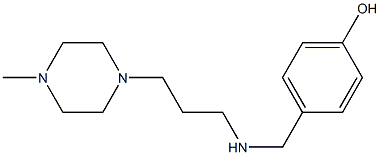 4-({[3-(4-methylpiperazin-1-yl)propyl]amino}methyl)phenol Struktur