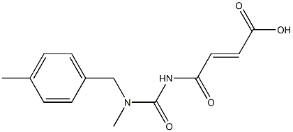 4-({methyl[(4-methylphenyl)methyl]carbamoyl}amino)-4-oxobut-2-enoic acid Struktur