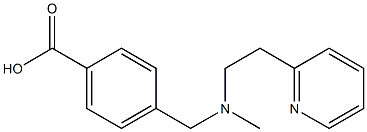 4-({methyl[2-(pyridin-2-yl)ethyl]amino}methyl)benzoic acid Struktur