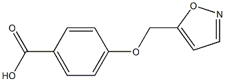 4-(1,2-oxazol-5-ylmethoxy)benzoic acid Struktur