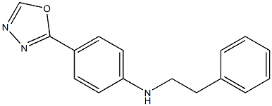 4-(1,3,4-oxadiazol-2-yl)-N-(2-phenylethyl)aniline Struktur