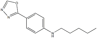 4-(1,3,4-oxadiazol-2-yl)-N-pentylaniline Struktur