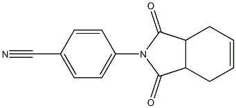 4-(1,3-dioxo-1,3,3a,4,7,7a-hexahydro-2H-isoindol-2-yl)benzonitrile Struktur