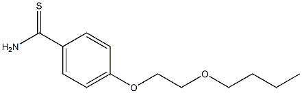 4-(2-butoxyethoxy)benzene-1-carbothioamide Struktur