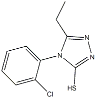 4-(2-chlorophenyl)-5-ethyl-4H-1,2,4-triazole-3-thiol Struktur