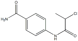 4-(2-chloropropanamido)benzamide Struktur